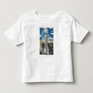 NYC、クライスラのYorkExteriorの新しい眺め トドラーTシャツ