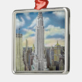 NYC、クライスラのYorkExteriorの新しい眺め メタルオーナメント (左)