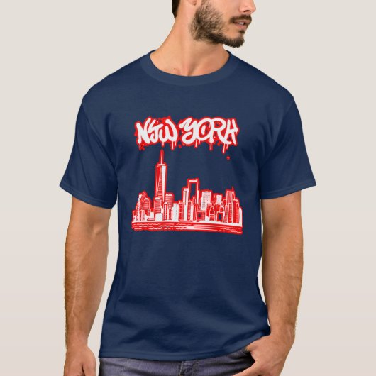 NYC グラフィック デザイン Tシャツ (正面)
