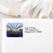 NYC:サイケデリック ESBワイド・スカイライン・ビュー ラベル (インサイチュ)