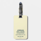 NYC -タイムズ・スクエア ラゲッジタグ (裏面縦)