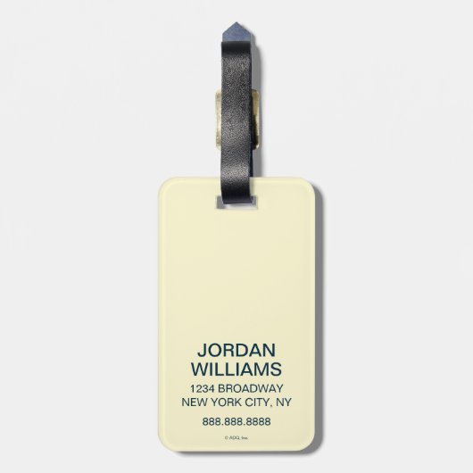 NYC -タイムズ・スクエア ラゲッジタグ (裏面縦)