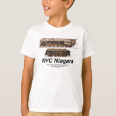 NYC ナイアガラ アメリカの列車 蒸気機関車 Tシャツ (正面)