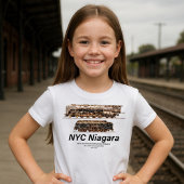 NYC ナイアガラ アメリカの列車 蒸気機関車 Tシャツ