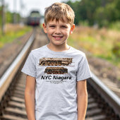 NYC ナイアガラ アメリカの列車 蒸気機関車 Tシャツ