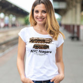 NYC ナイアガラ アメリカの列車 蒸気機関車 Tシャツ