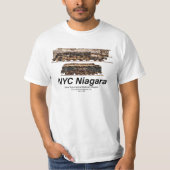 NYC ナイアガラ アメリカの蒸気機関車 Tシャツ (正面)