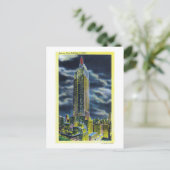 NYC,ニューヨークエンパイア州建物アットナイト ポストカード (スタンド正面)