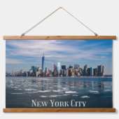 NYC – ニューヨークシティスカイライン |美しいビッグアップル 吊り下げ型タペストリー (正面)