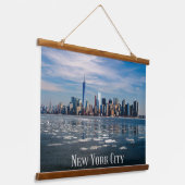NYC – ニューヨークシティスカイライン |美しいビッグアップル 吊り下げ型タペストリー (傾斜あり)