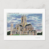NYC、ニューヨーク大聖堂 ポストカード (正面)