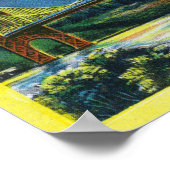 NYC，ニューヨーク州ジョージワシントンブリッジat Night 2 ポスター (角)