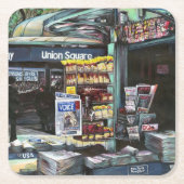 NYC、ユニオン·スクエア、クリソコリア·モーニング スクエアペーパーコースター (正面)