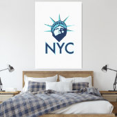 NYC リバティ キャンバスプリント (インサイチュ (寝室))