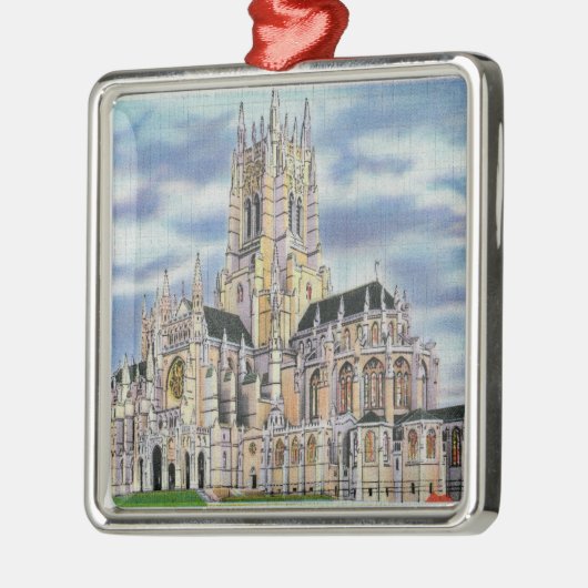 NYC、聖ヨハネの新しいYorkCathedral神 メタルオーナメント (左)