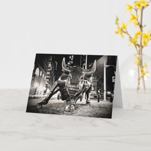 NYC Bull カード (黄色い花)