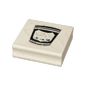 NYC Deliギリシャのコーヒーカップのスタンプを提供して嬉しい ラバースタンプ (スタンプ)