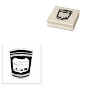 NYC Deliギリシャのコーヒーカップのスタンプを提供して嬉しい ラバースタンプ (押印)