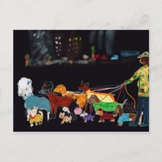 Nyc Dogwalker シーズンポストカード