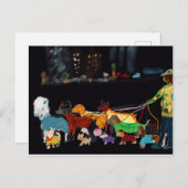 Nyc Dogwalker シーズンポストカード (正面/裏面)