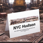 NYC Dreyfuss Hudson Steam Locomotive. Profile サンキューカード