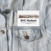 NYC Dreyfuss Hudson Steam Locomotive. Profile 缶バッジ (インサイチュ)