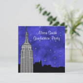 NYC ESBスカイラインシルエットブルースター卒業 招待状 (スタンド正面)