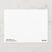 NYC ESB京線シルエットレッドスターリーテーブル番号 ポストカード (裏面)