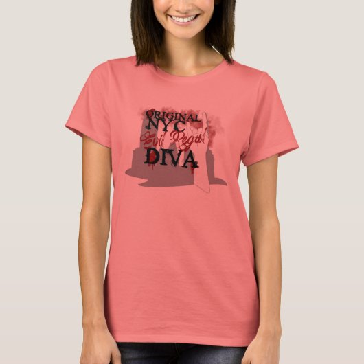 NYC Evil Regal Diva Ringer Shirt - Dana Edition Tシャツ (正面)