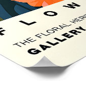 NYC Flower Market Art Print Urban Floral Cityscape ポスター (角)