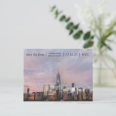 NYC Freedom Tower Photo - Save the Date Post Card 案内ポストカード (スタンド正面)
