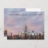 NYC Freedom Tower Photo - Save the Date Post Card 案内ポストカード (正面/裏面)