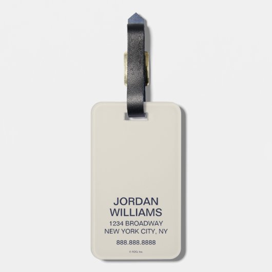 NYC - Liberty女性 ラゲッジタグ (裏面縦)