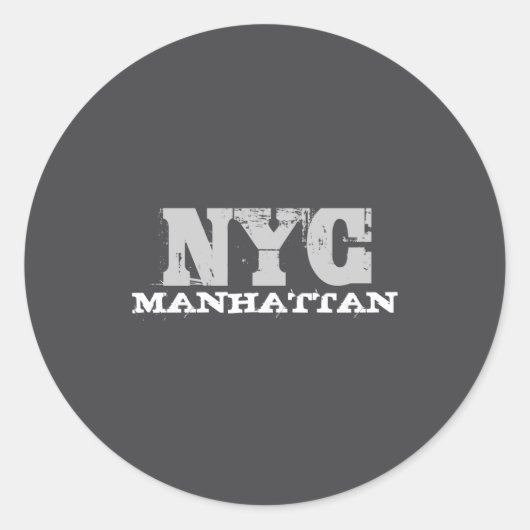 Nyc Manhattan Creative New York City Template _1  ラウンドシール (正面)