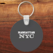 Nyc Manhattan New York City Elegant Black Template キーホルダー (正面)