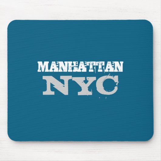 Nyc Manhattan New York City Elegant Black Template マウスパッド (正面)