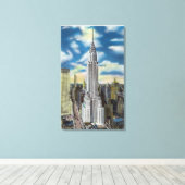 NYC, New Yorkクライスラーの外観 キャンバスプリント (インサイチュ (ウッドフロア))