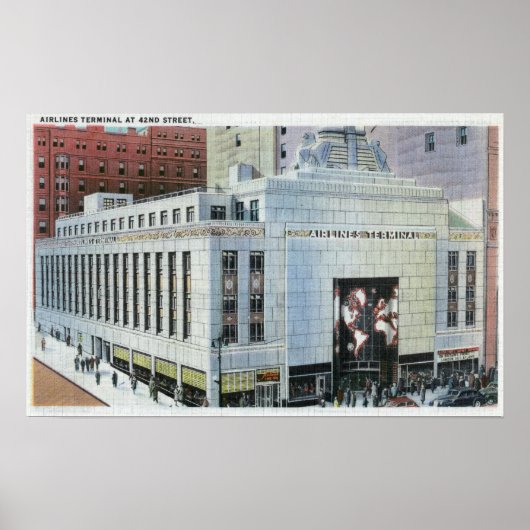 NYC, New York42nd通り端子の表示 ポスター (正面)