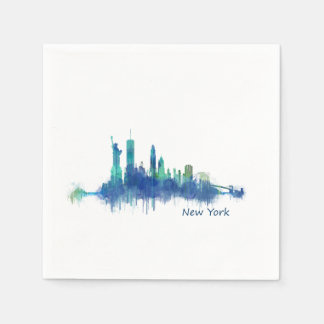 NYC New York Skyline v5 スタンダードカクテルナプキン
