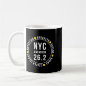 Nyc New York Souvenir Marathon Runner _1  コーヒーマグカップ (左)