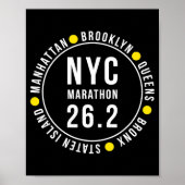 Nyc New York Souvenir Marathon Runner _1  ポスター (正面)