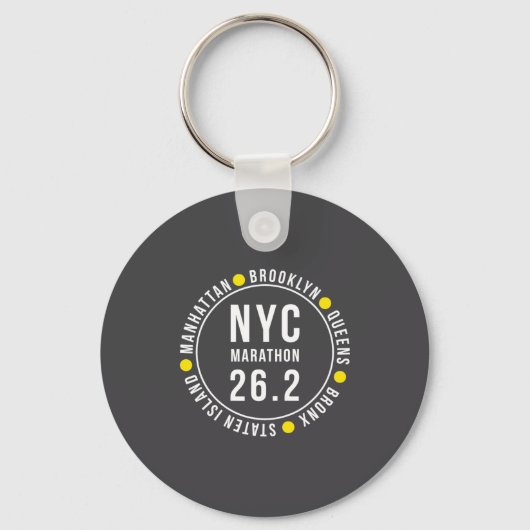 Nyc New York Souvenir Marathon Runner _2  キーホルダー (正面)