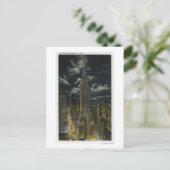 NYC, New YorkChrysler建物at Night # 2 ポストカード (スタンド正面)