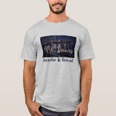NYC night lights, romance, and skyline dreams Tシャツ (正面)