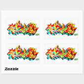 NYC NJレジェンドメトロワンFBAによるグラフィティステッカー!!! 長方形シール (シート)