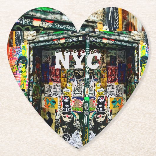 NYC NYグラフティノートブックジャーナル ペーパーコースター (正面)