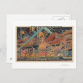 NYC, NY - Fireworks at Lagoon of Nations Worlds ポストカード (正面/裏面)