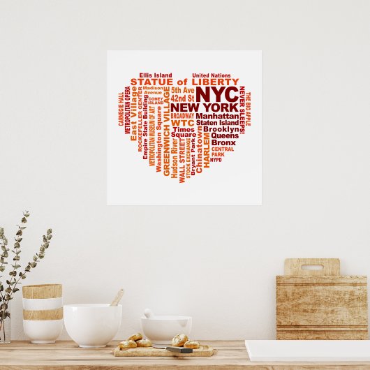 NYC poster ポスター (キッチン)