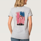 NYC Skyline Bow American Flag Senior Year T-Shirt Tシャツ (裏面)