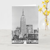 NYC Skyline IV カード (黄色い花)